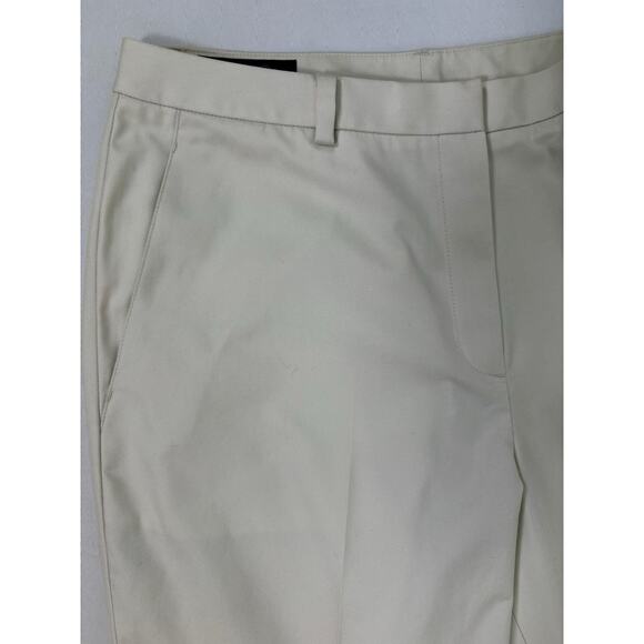 Brooks Brothers Advantage Chino Stretch Pants Womens High-Rise Sz 10 Ivory - Picture 5 of 12